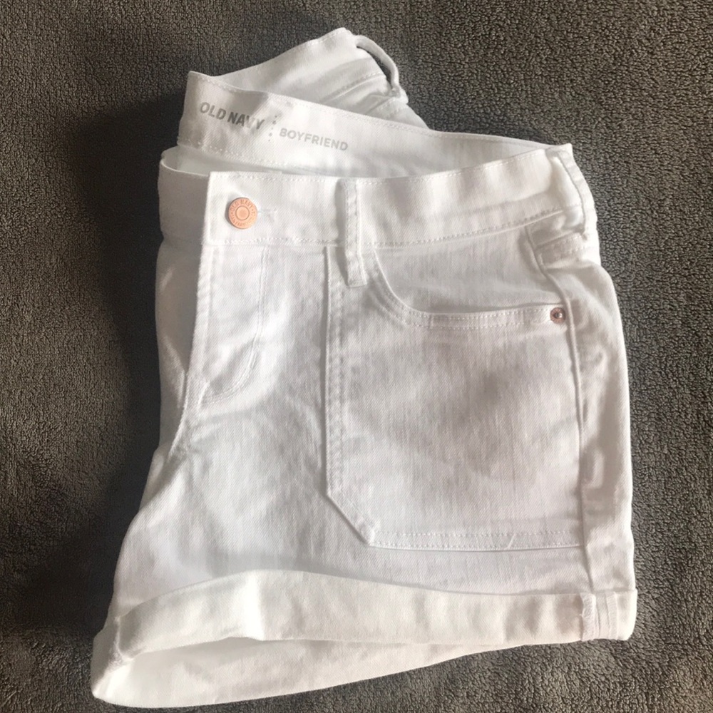 Old Navy White Jean Shorts